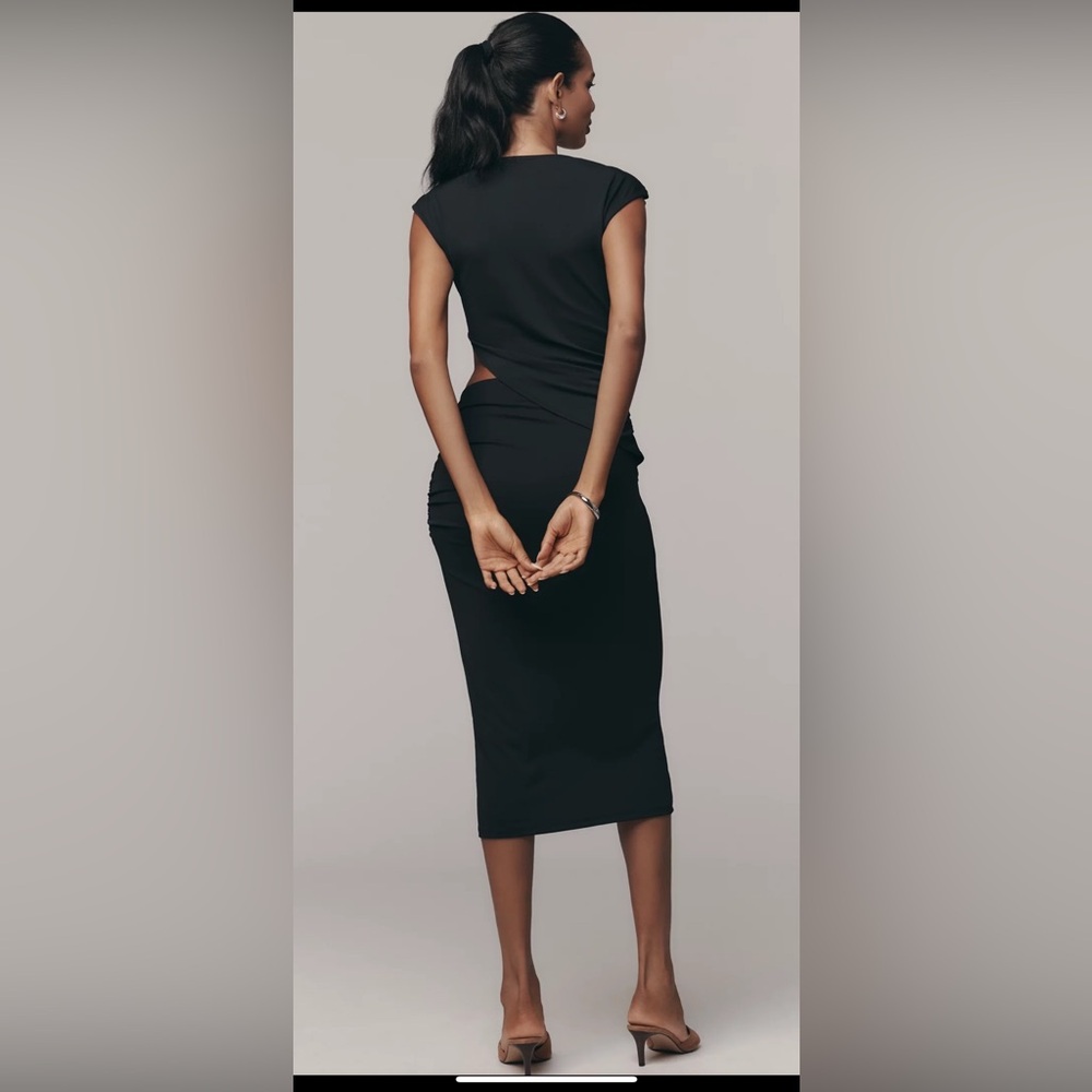 Anthropologie Cutout Knit Midi Dress - Picture 3 of 3